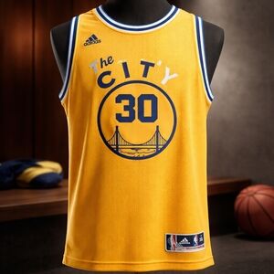 Adidas NBA Golden State Warriors Hardwood Classic Swingman Jersey #30 CURRY XXL